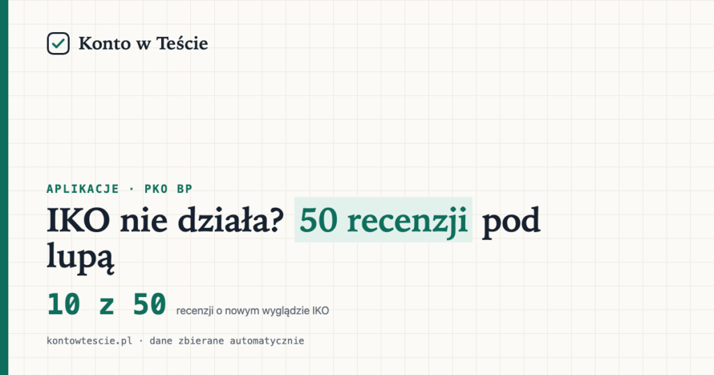 Aplikacja IKO nie działa? Najczęstsze problemy według recenzji